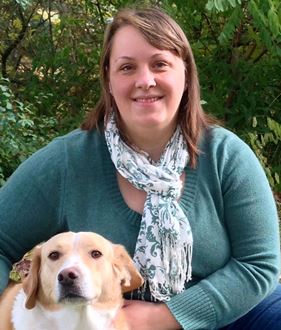 Dr. Heintz and her dog, Mimi