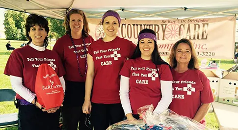 The Countrycare team at a C.A.R.E. for Paws community event